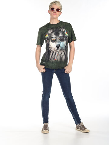 a tökéletes és egyedi ruházathoz Raszta farkas póló