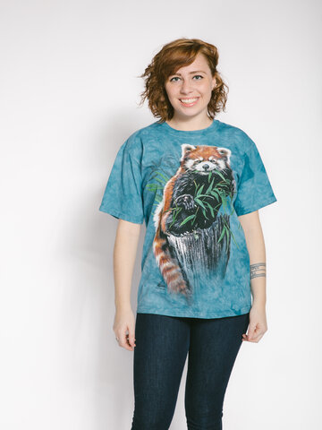 Ajándék tipp Vörös macskamedve bambusszal póló