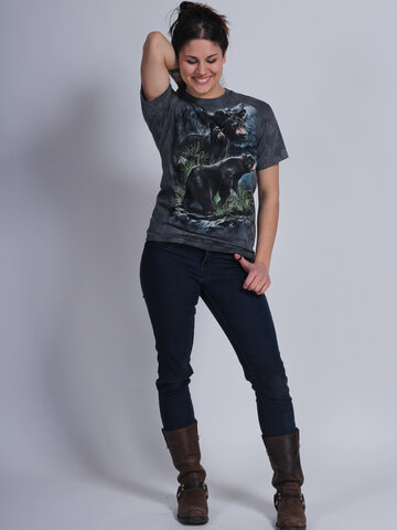 Lifestyle fotó Három fekete medve póló