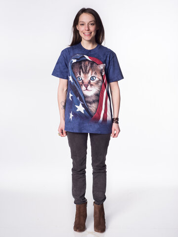 Szerezzen magának örömet ezzel a Dedoles darabbal Amerikai Kitty macska póló