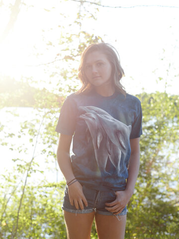 Hľadáte originálny a nezvyčajný darček? Obdarovaného zaručene prekvapí Tričko Tri delfíny