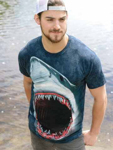 a tökéletes és egyedi ruházathoz Cápa fogak póló