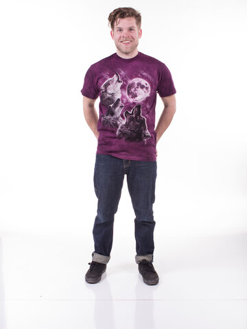 Eredeti ajándék a Dedolestől Holdfényes farkasok (lila) póló