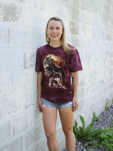 Lifestyle foto Tričko Vlčí západ slunce