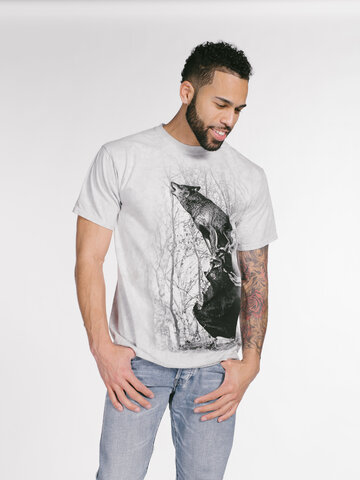 Szerezzen magának örömet ezzel a Dedoles darabbal Vonyító farkas póló