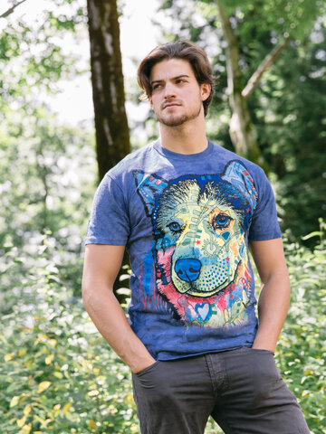 pro dokonalý a originální outfit Tričko Sibiřský husky