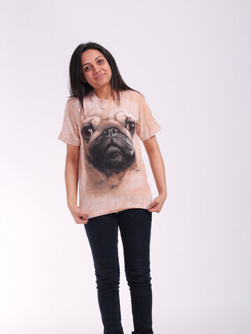 Zľava T-shirt Pug