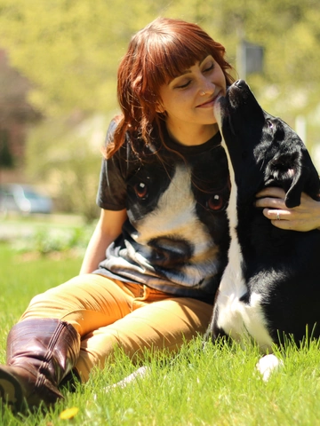 Tip na dárek Tričko Obličej border kolie