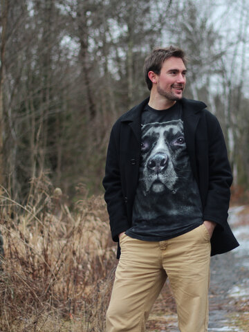 Tip na darček Tričko Tvár čierneho pitbula