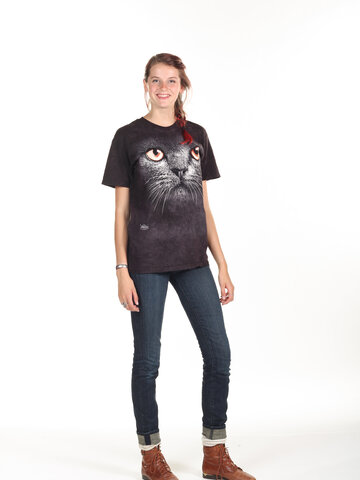 Hľadáte originálny a nezvyčajný darček? Obdarovaného zaručene prekvapí Tričko Tvár čiernej mačky