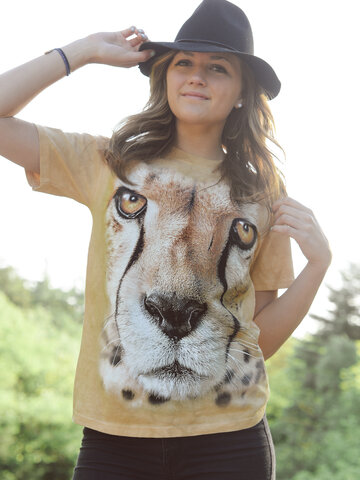 Tip na dárek Tričko Obličej geparda