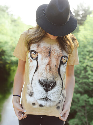 Potěšte se tímto kouskem Dedoles Tričko Obličej geparda