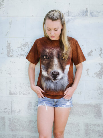 Foto Róka arc póló