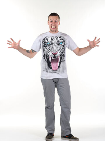 a tökéletes és egyedi ruházathoz Fehér tigris arc póló