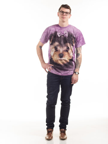 Lifestyle fotó Kölyök Yorkshire terrier póló