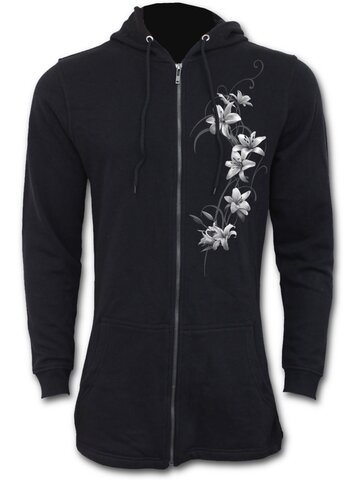 Lifestyle foto Dámska mikina Parka Biele kvety