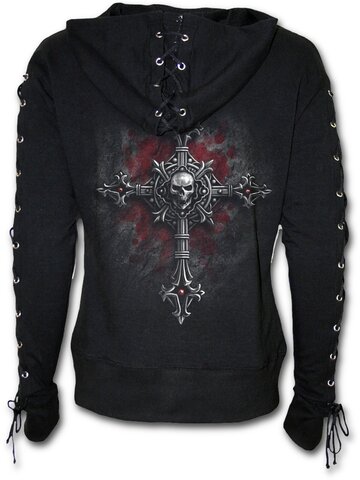 Zľava Dámska mikina s viazaním Vampíri kríž
