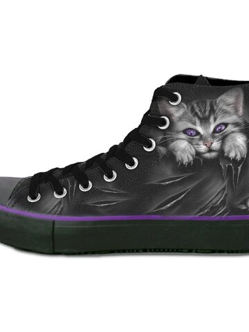 Tip na darček Dámske čierne tenisky Mačacie pazúriky