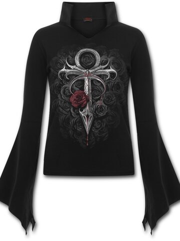 Zľava Dámske tričko s golierom Vampíri meč