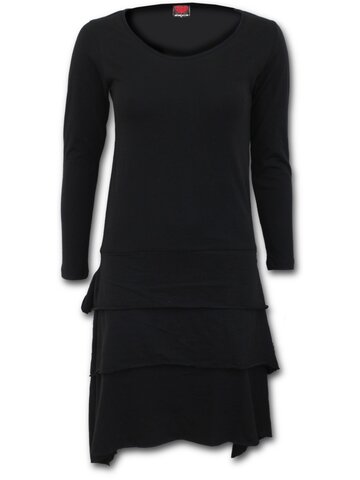 Bereiten Sie sich Freude mit diesem Dedoles-Stück Kleid mit langem Arm Schwarz