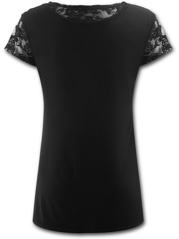 Eredeti és szokatlan ajándékot keres? a megajándékozottat garantáltan meglepi Fekete Csipkés póló 2v1