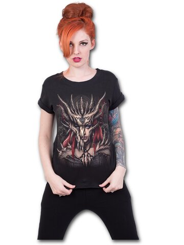 Pre dokonalý a originálny outfit Dámske tričko s motívom Dračia maska