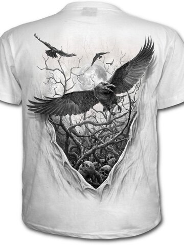 Hľadáte originálny a nezvyčajný darček? Obdarovaného zaručene prekvapí T-shirt white with design Roots of Hell