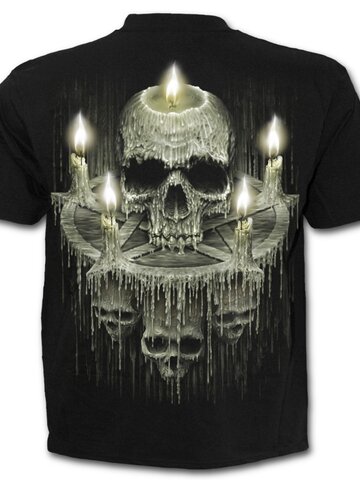 Výpredaj Tričko s motívom Vosková lebka