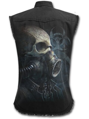 Lifestyle foto Košeľa bez rukávov s motívom Lebka s maskou