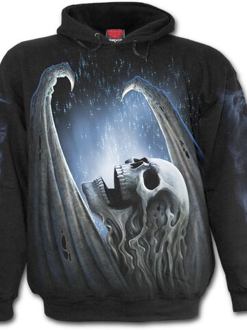 Hľadáte originálny a nezvyčajný darček? Obdarovaného zaručene prekvapí Sweatshirt with design Winged Skeleton