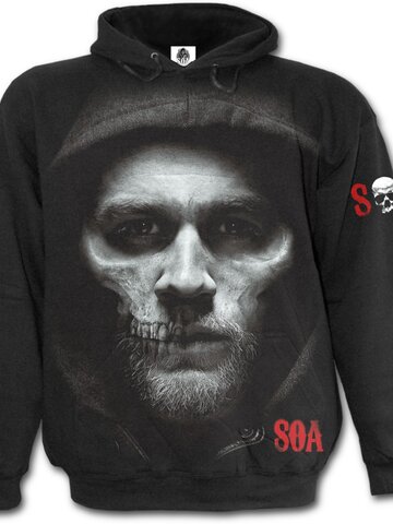 Výpredaj Mikina s motívom Sons of Anarchy Polovičná lebka
