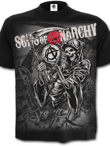 Výnimočný darček od Dedoles Tričko s motívom Sons of Anarchy Smrtiaca kosa