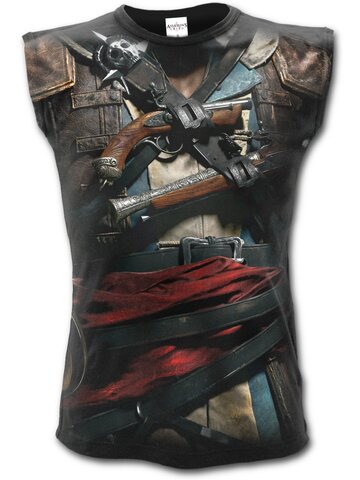 Potešte sa týmto kúskom Dedoles Pánske tielko celopotlač s motívom Assassins Creed Black Flag