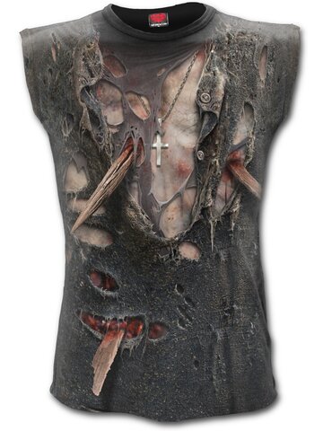 Tip na darček Pánske tielko celopotlač s motívom Zombie telo