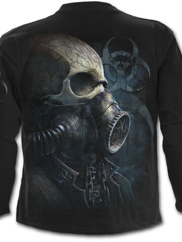 Eredeti ajándék a Dedolestől Hosszú ujjú póló Koponya maszkal motívummal