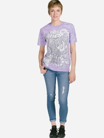 Hľadáte originálny a nezvyčajný darček? Obdarovaného zaručene prekvapí Mandala vyfarbovacie tričko Slobodný slon