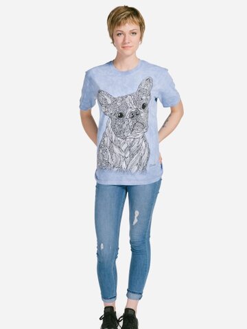 Tip na darček Mandala vyfarbovacie tričko Verný pes