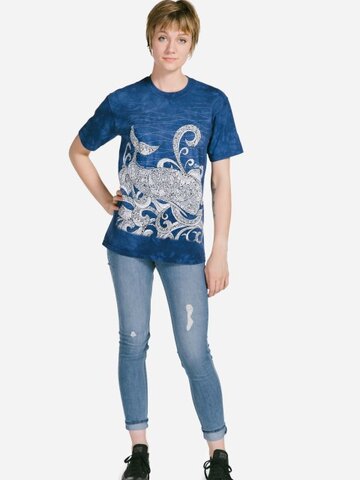 pro dokonalý a originální outfit Mandala vybarvovací tričko Velryba