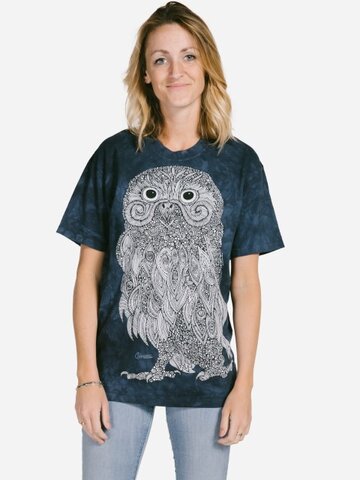 Hľadáte originálny a nezvyčajný darček? Obdarovaného zaručene prekvapí Mandala vyfarbovacie tričko Pán sova