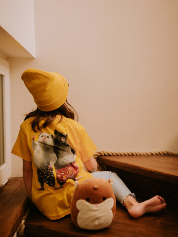 Eredeti ajándék a Dedolestől Vidám gyerek póló Dedoles hörcsögök