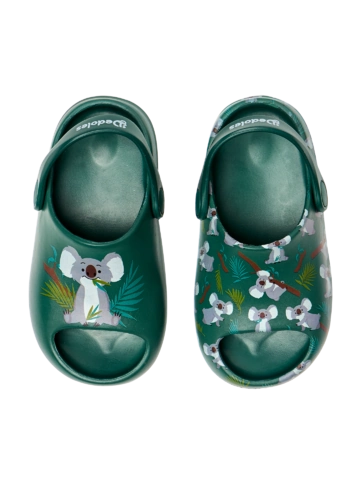 pro dokonalý a originální outfit Veselé chunky sandály pro malé děti Koala a listy