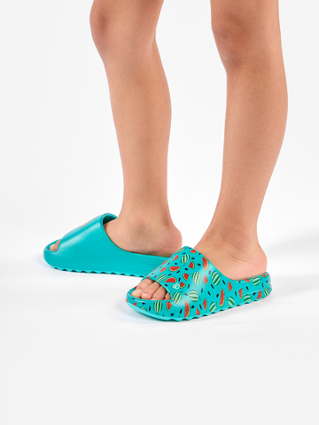 Lifestyle fotó Vidám, chunky gyerekpapucs Dinnyeszezon