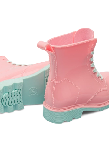 für ein vollkommenes und originelles Outfit Lustige flamingorosa Regenstiefel für Kinder