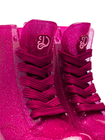Foto Rózsaszín csillogó gyerek gumicsizma