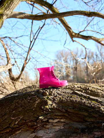 Kedvezmény Rózsaszín csillogó gyerek gumicsizma