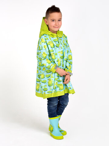 a tökéletes és egyedi ruházathoz Vidám gyerek gumicsizma Béka és tavirózsák