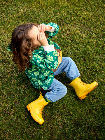 Stivali da pioggia Buonumore per bambini giallo oro