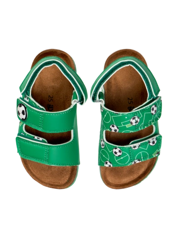 Kedvezmény Detské korkové sandále Futbal
