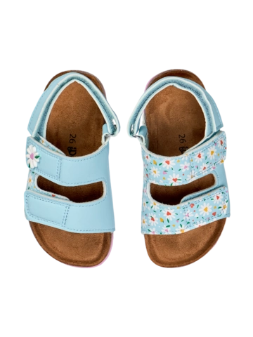 Ajándék tipp Detské korkové sandále Srdiečka a sedmokrásky