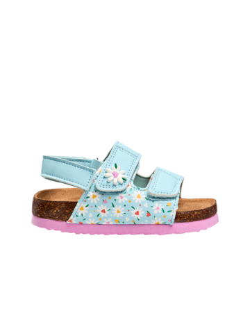 Výprodej Detské korkové sandále Srdiečka a sedmokrásky
